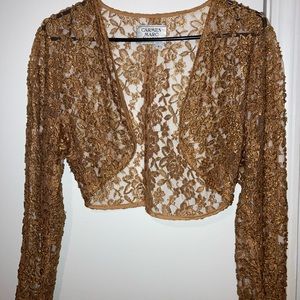 Carmen Marc Valvo Shrug Cardigan